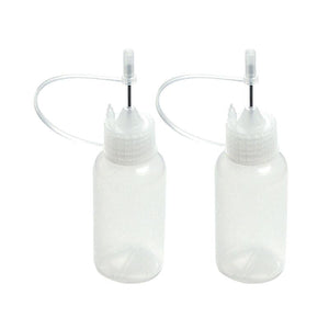 Applicator Bottles - 20ml with rustproof precision tip and cover (2pc)
