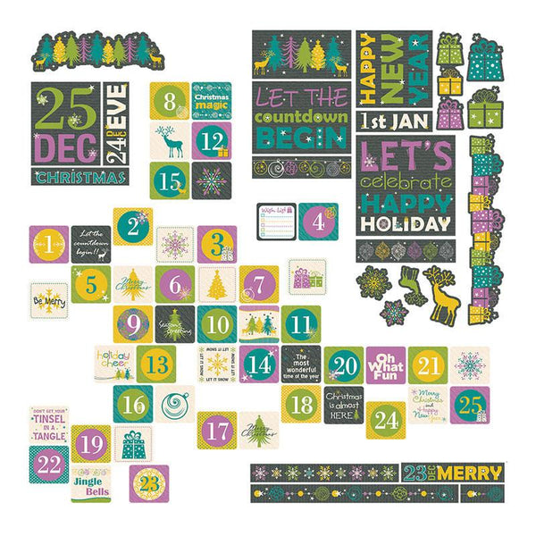 Couture Creations Be Merry & Bright - Ephemera Set (72 pieces) WH