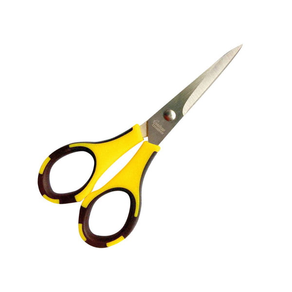 Scissors - Yellow + Black - Stainless Steel Blades (5.5in - 1.5mm thick)