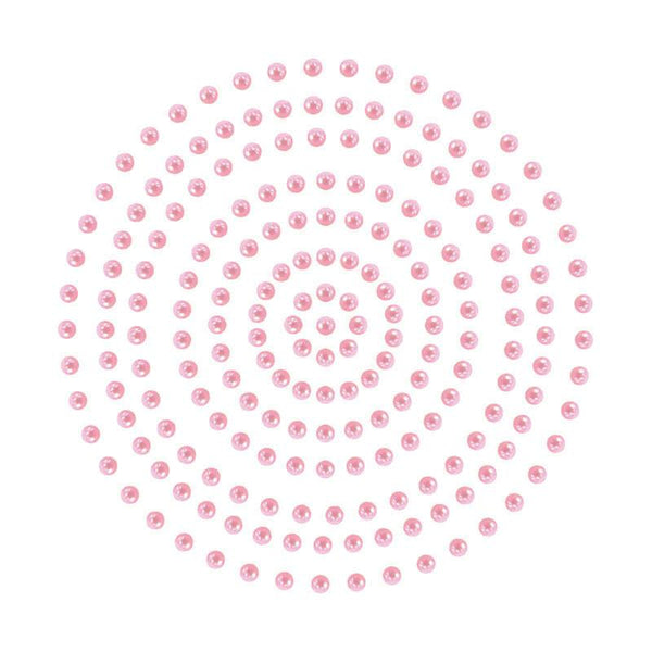 Adhesive Pearls - Deep Pink (2mm- 424pc)