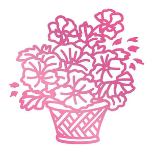 Couture Creations - C'est La Vie Basket of Flowers Hotfoil Stamp (1pc) WH