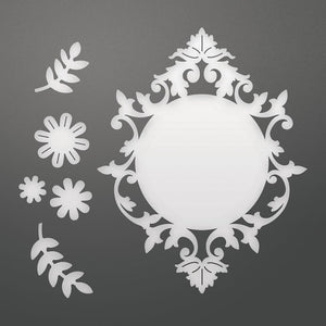 Couture Creations - C'est La Vie Flowers and Frame Decorative Die Set (6pc) WH