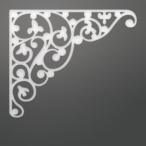 Couture Creations - C'est La Vie Flourished Corner Decorative Die (1pc) WH