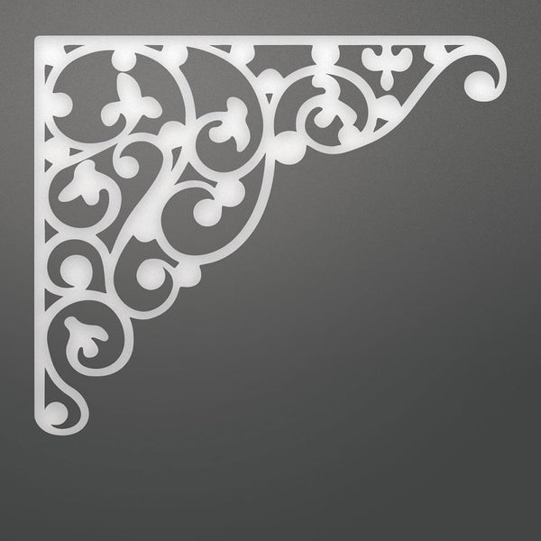 Couture Creations - C'est La Vie Flourished Corner Decorative Die (1pc) WH