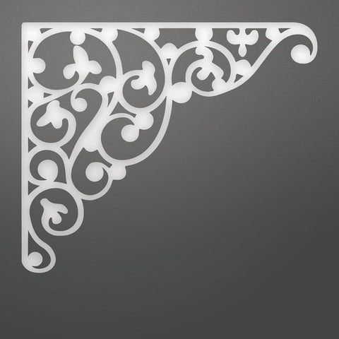 Couture Creations - C'est La Vie Flourished Corner Decorative Die (1pc) WH