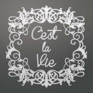 Couture Creations - C'est La Vie Framed Cest La Vie Decorative Die Set (4pc) WH