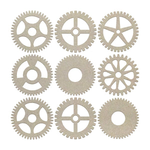 Chipboard - Mini Gears Set  (9pc)