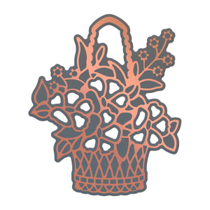 Couture Creations Lavish Ballroom - Flower Basket Cut, Foil and Emboss Die