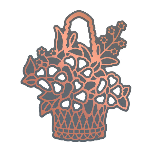 Couture Creations Lavish Ballroom - Flower Basket Cut, Foil and Emboss Die