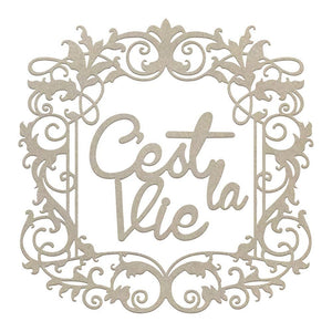 Couture Creations - Cest La Vie Framed Cest La Vie Chipboard Set (2pc) WH
