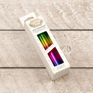 Foil - Green & Gold (Gradient Finish - Rainbow Bands) - Heat activated