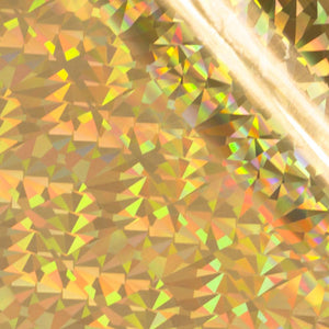 Foil - Gold  (Iridescent Triangular Pattern) - Heat activated
