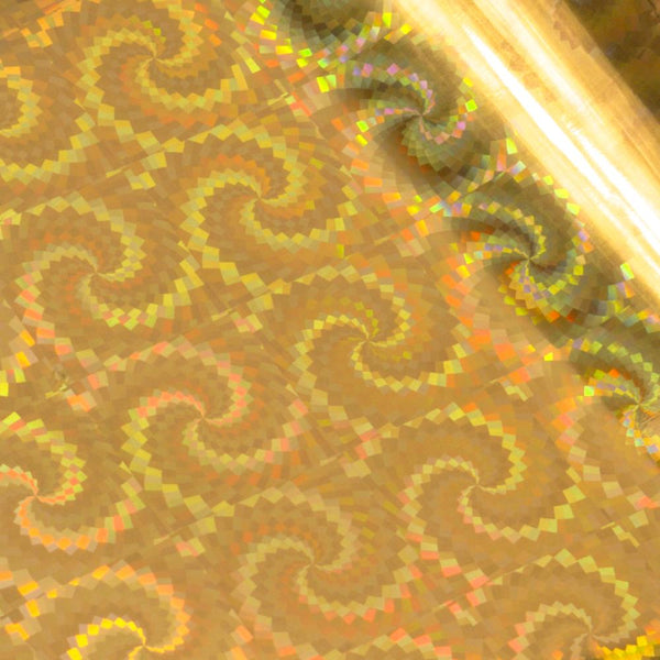 Foil  - Gold (Iridescent Spiral Pattern) - Heat activated