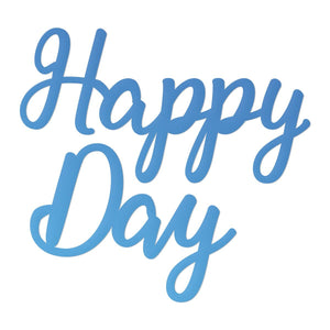 Couture Creations Mini Die - Happy Day Sentiment (2pc)