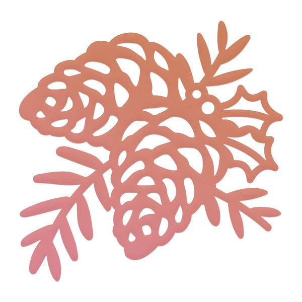 Couture Creations - Highland Christmas Pinecone Flourish Mini Die (1 pc)
