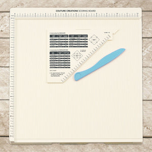 Couture Creations Scoring Board w/ Bone folder and Guide