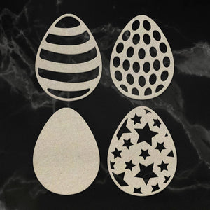 Easter 2019 Chipboard Selection - Patterned Easter Eggs Chipboard Set (4pc)