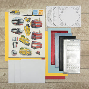 3D Diecut Decoupage Set  - Amy Spring - Its a Mans World - Buses