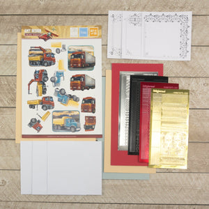 3D Diecut Decoupage Set - Amy Spring - Its a Mans World - Trucks