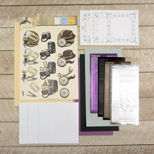 3D Diecut Decoupage Set - Amy Spring - Its a Mans World - Ephemera | Couture Creations