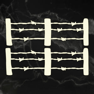 Coasterboard Barbed Wire Fences Set (2pc)