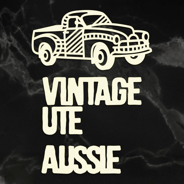 Coasterboard Vintage Ute Set (3pc)