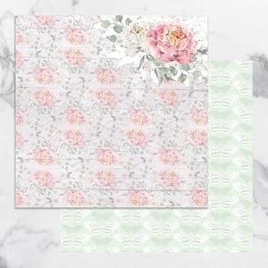 Paper - 12 x 12in Double Sided - Peaceful Peonies Sheet 3 (1pc)