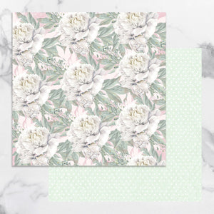 Paper - 12 x 12in Double Sided - Peaceful Peonies Sheet 10 (1pc)