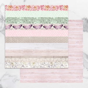 Paper - 12 x 12in Double Sided - Peaceful Peonies Sheet 11 (1pc)