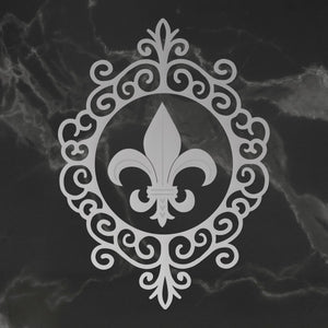 Die - Peaceful Peonies - Framed Fleur De Lis Set (2pc) - 80 x 110mm | 3.1 x 4.3in