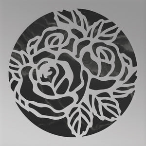 Mini Die - Peaceful Peonies - Floral Circle Mini Cutting Die (1pc) - Approx. 48 x 48mm