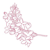 Mini Stamp - Peaceful Peonies - Lilacs (1pc)