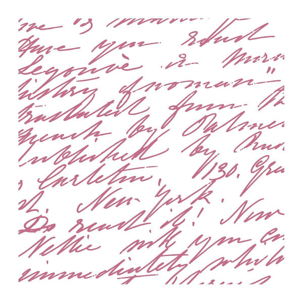 Mini Stamp - Peaceful Peonies - Cursive (1pc)