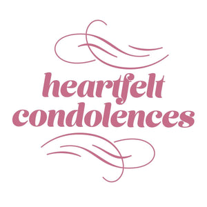 Mini Stamp - Peaceful Peonies - Heartfelt Condolences (1pc)