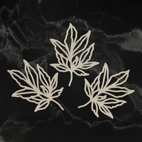 Pre-Order - Chipboard - Peaceful Peonies - Leafy Branches (3pc) - 49 x 38mm each