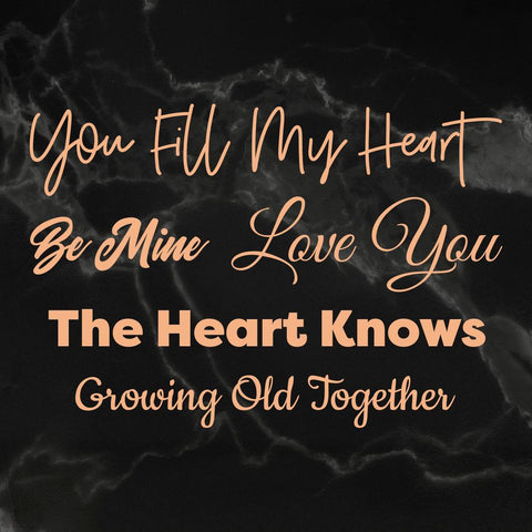 My Secret Love Collection - Mini Stamp Set, Be Mine | Hobby Craft and Scrap