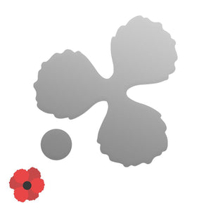 Lest We Forget - Mini Die, Layered Poppy Set (2pc)