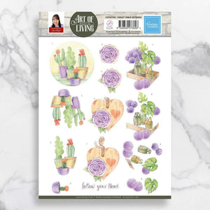 Jeanine's Art 3D Diecut Decoupage - Violet Table Settings