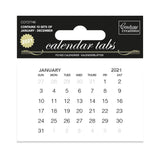 2021 Calendar Tabs