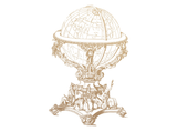 New Adventures - Mini Stamp, Vintage Globe