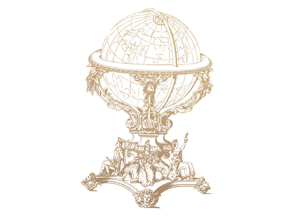 New Adventures - Mini Stamp, Vintage Globe