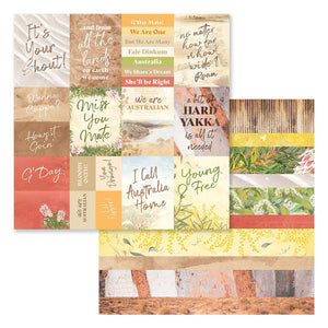 Sweeping Plains - Double Sided Pattern Paper #11 (1 sheet)