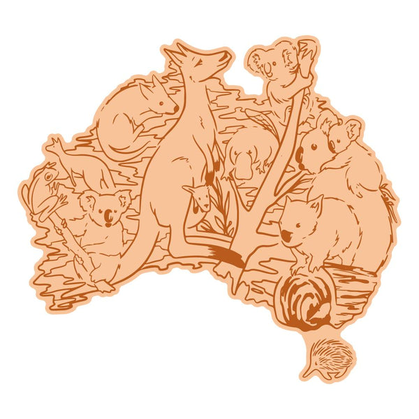 Sweeping Plains - Mini Stamp and Die Set, Australian Animals (2pc)
