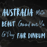 Sweeping Plains - Mini Sentiment Stamps, Fair Dinkum (6pc)