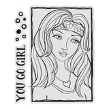 You Go Girl - Stamp Set, Portrait