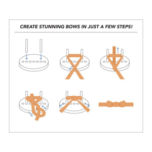 Ribbon Frame - White (Plastic)