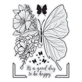 Lavendar Love Stamp Set - Floral Butterfly | Hobby Craft and Scrap