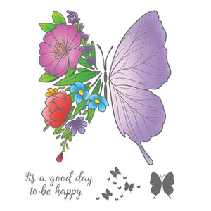 Lavendar Love Stamp Set - Floral Butterfly | Hobby Craft and Scrap