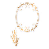 Lavendar Love Cut & Create Dies - Wrought Iron Frame | Hobby Craft and Scrap
