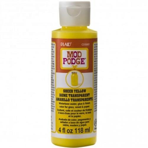 Plaid Mod Podge Sheer Colour - Yellow (4oz)